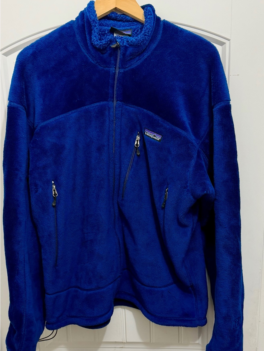 VTG Patagonia Men’s Regulator R4 Fleece Jacket, Large, Blue, Polartec 36101